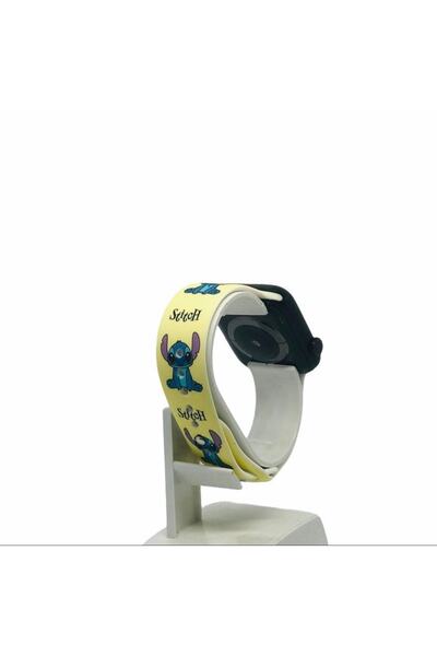 Bushco Store Applewatch Uyumlu Baskılı Desenli Silikon Kordon 42-44-45 Mm