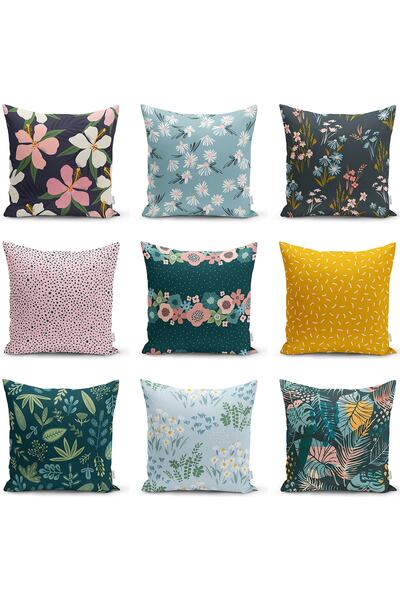 Realhomes Husă de pernă modernă tricotată Raschel cu desen Onedraw pe podea c...