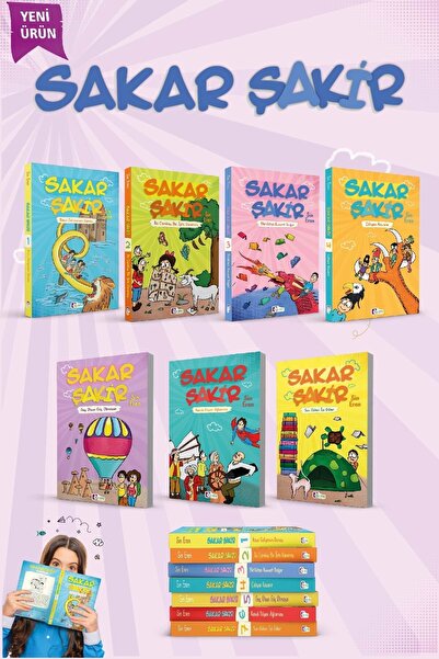Mor Elma Yayıncılık Sakar Şakir 7'li Set Masal - Hikaye Kitabı