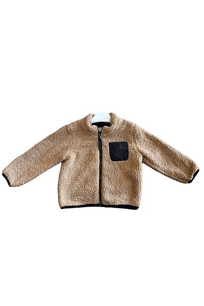 Verscon Children's Plush Zippered Cardigan with Combed Cotton Lining