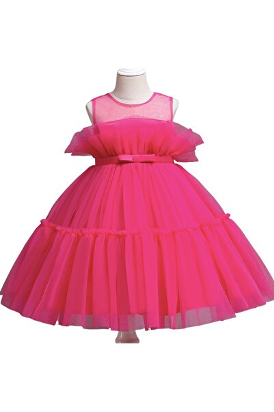 Petityu Tutu Fiyonklu Seker Pembe Dogumgunu Elbisesi