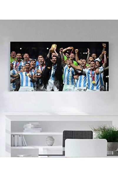 StellaStore Fifa Dünya Kupası Katar 2022 - Messi Dünya Kupası Kanvas Tablo