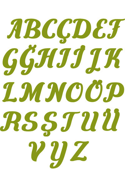 hoby shop Pleksi Ayna 6 Cm Harf( 1 Adet Seçeceğiniz Harf)