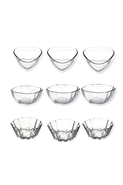 Paşabahçe Borcam 9-Piece Cake Mold - Rice Pudding Bowl