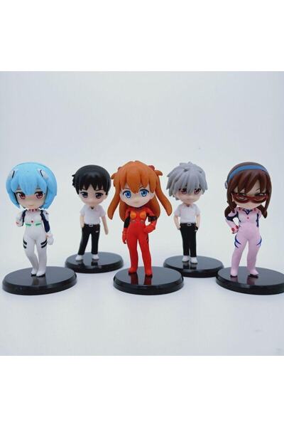 RMC Design Neon Genesis Evangelion Figür Seti 5 Parça 6,5 Cm