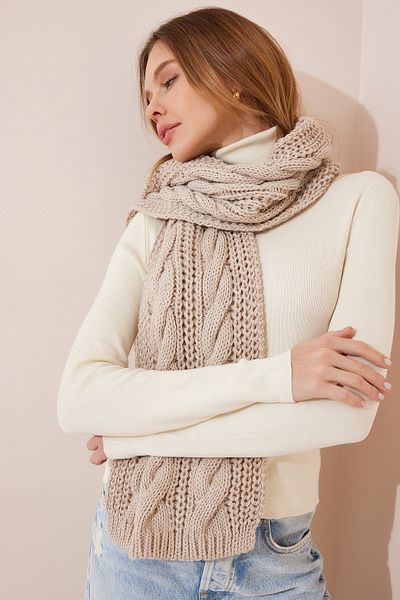Happiness İstanbul Schal - Beige - Casual