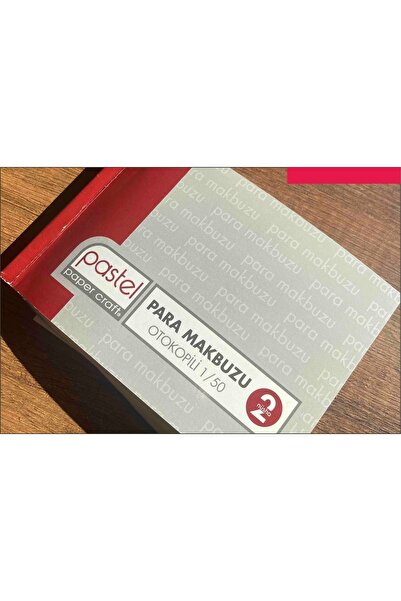 Pastel Para Makbuzu (cep Tipi - Küçük Boy) 10x14cm Otokopili 1 Asıl 1 Suret 2 Nüsha (6'lı Paket) 6 Adet