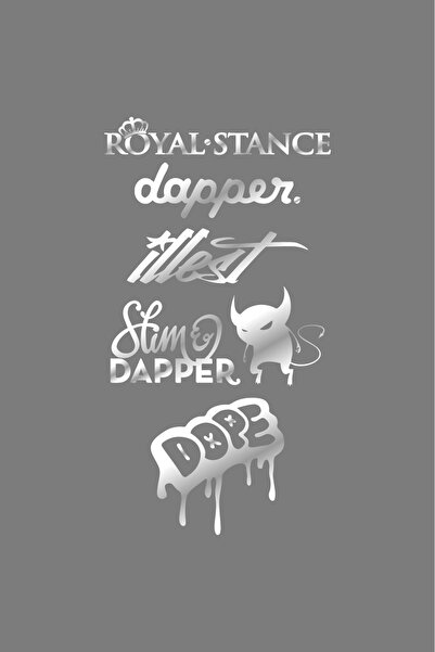 STİCKERCI BEY English Chrome Dope Dapper Illest Car Rear Windshield Sticker S...