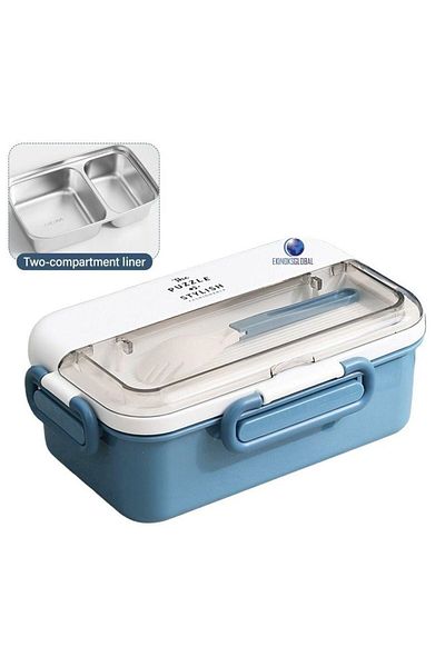 Vagonlife Portable 304 Stainless Steel Leak-Proof Lunch Box for Kids Students and Office Lunch Box 900ml