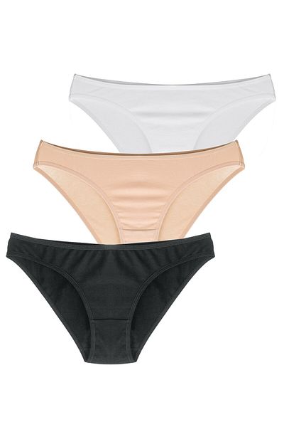 Penti Slip - Beige - 3er-Pack