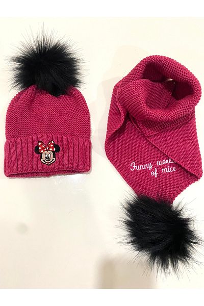 öykümgaleria Unisex Children's Scarf Beanie Set