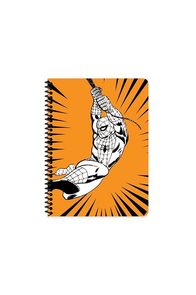 KESKİN COLOR Marvel Series 20x28 Cm Unlined Wire Notebook 80 Sheets Cardboard Cover
