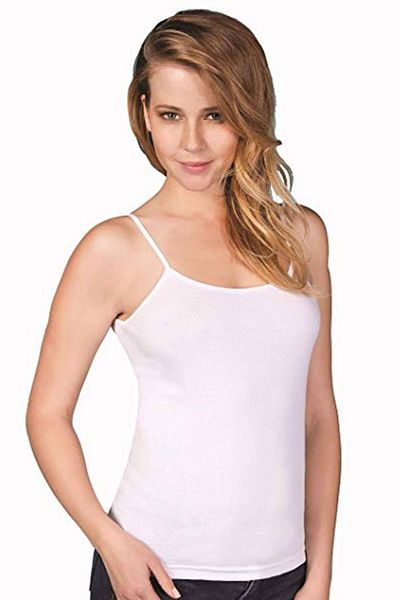 Berrak 2128 Tricou din lycra cu curele de frânghie pentru femei, pachet de 24