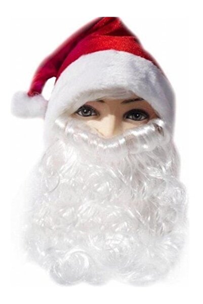 Genel Markalar Yılbaşı Noel Baba Sakalı Beyaz Sakal Dede Sakalı