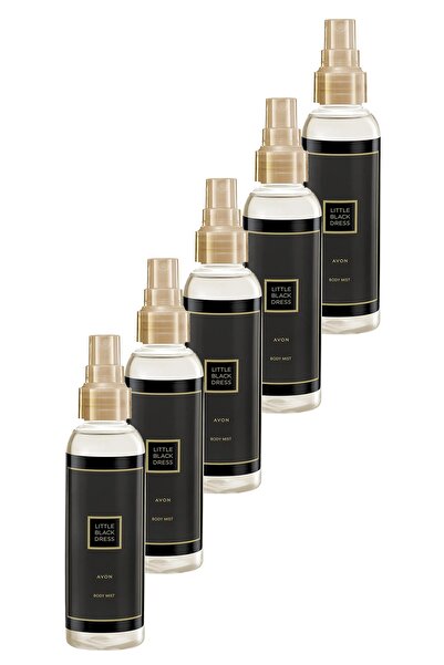 AVON Little Black Dress Kadın Vücut Spreyi 100 Ml. Beşli Set