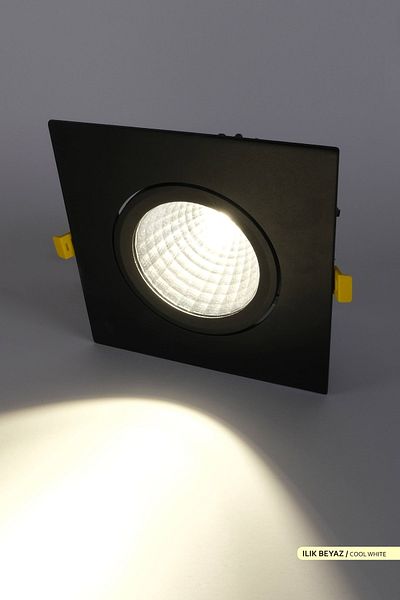 ACK Recessed Led Spot Single Round Black Body 4000k Daylight 30w
