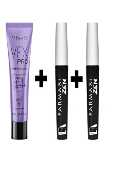 Farmasi Vfx Pro Camera Ready Makyaj Bazı 25 ml 2 Adet Zen Maskara 8 ml
