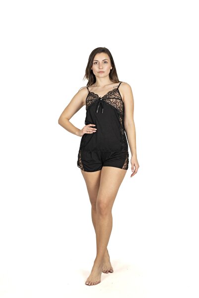 KOTA Dantelli Ip Askılı Fantezi Gecelik Takımı