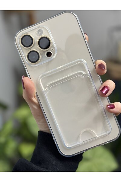 Go Aksesuar Iphone 14 Pro Uyumlu Şeffaf Kartlı Kamera Korumali Aa Kalite
