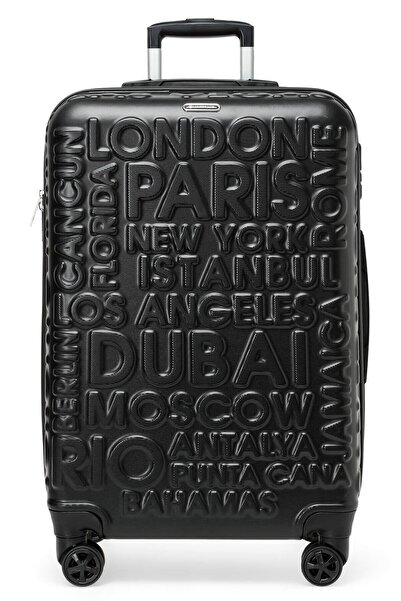 lumberjack Lugano -o 2 Pr Siyah Unisex Orta Boy Valiz