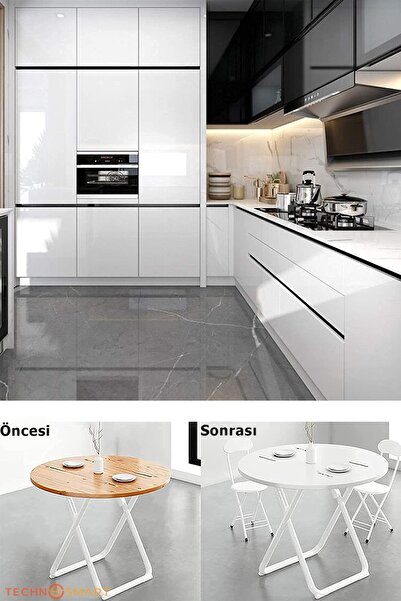 TechnoSmart 60x100cm Ασημί αυτοκόλλητη γυαλιστερή ταπετσαρία Κουζίνας Μπάνιου Ντουλάπας