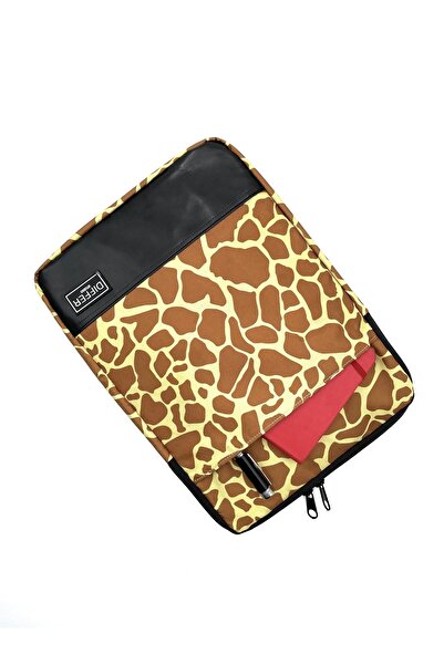 Differ Studio كمبيوتر محمول/ماك بوك/نوت بوك/حقيبة/حقيبة مقاومة للماء بنمط زرافة مقاس 14 بوصة