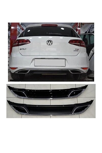 Harphour Volkswagen Uyumlu Golf 7 7.5 Görünüm Ithal Piano Black Difüzor Arka ...