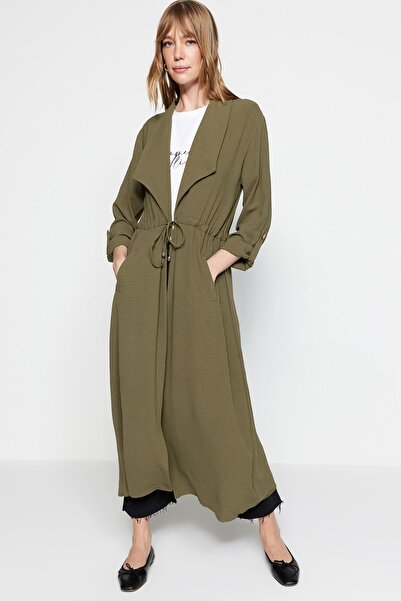 Trendyol Modest Krawat w kolorze khaki, szczegółowo tkana czapka i czapka TCTSS21CE0400