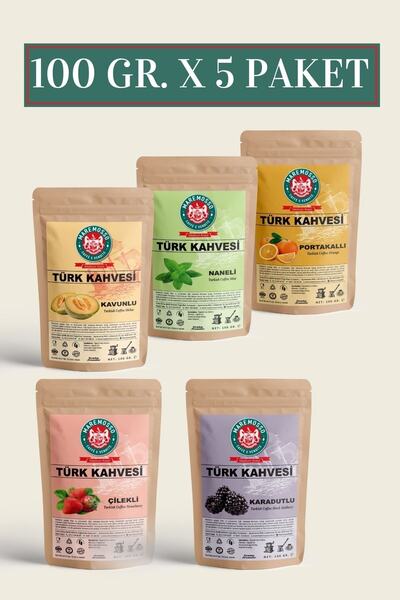 Mare Mosso Caffe ê Vendite Aromalı Türk Kahvesi Tanışma Seti 100 gr X 5 Paket...