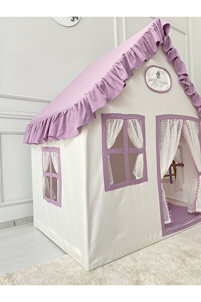 Miniden Çocuk Oyun Evi Lila - Mor Renkli Oyun Çadırı Oyun Alanı