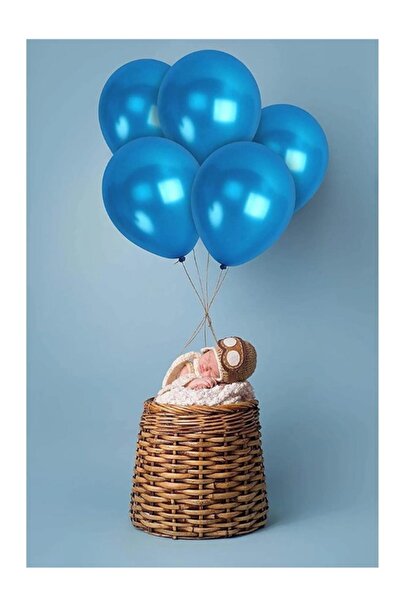 Janissary 30 Adet Mavi Balon Iç Mekan, Dekorasyon, Doğum Günü Partisi