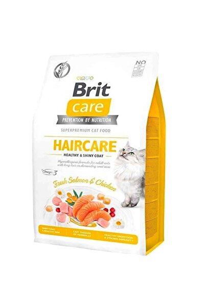 Brit Care Haircare Somon Tavuk Deri Ve Tüy Sağlığı Tahılsız Kedi Maması 2kg