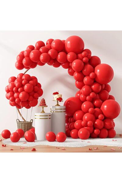 Janissary 30 Adet Kırmızı Balon Iç Mekan, Dekorasyon, Doğum Günü Partisi. "ke...
