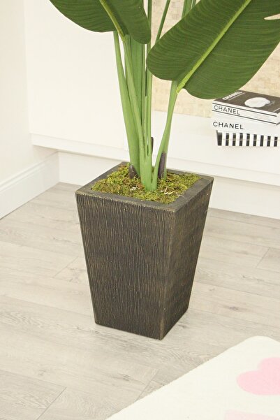 Yapay Çiçek Deposu Yapay Premium Starliçe Ağacı 210 Cm Siyah-gold Saksı