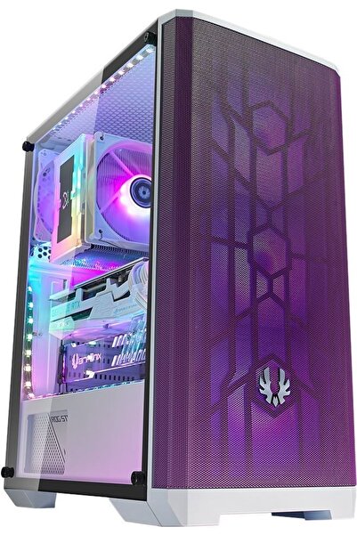 BitFenix 600w 80 Plus Nse-300-wwgkp-rp4a Nova Mesh Se Tg + 4argb Whıte/purple...