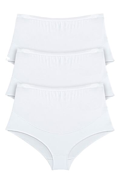 BSM Синій бавовняний модальний комплект для вагітних з лосинами та трусиками - Висока якість, натуральний матеріал