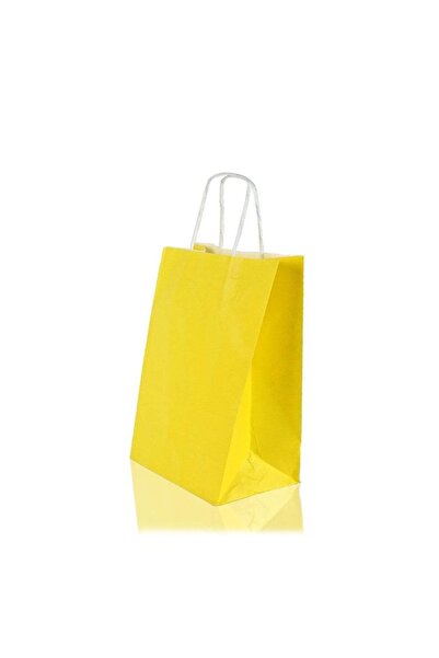 AKOLİFE Мартеница Подробна жълта хартиена торбичка Крафт торбичка за подаръци...