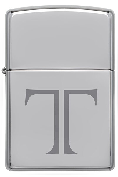 Zippo Çakmak T Harf Gümüş Gri