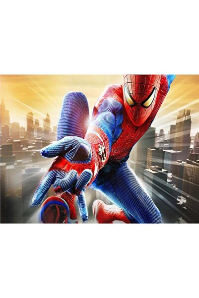EkoDekor Örümcek Adam Spiderman 3d Çocuk Odası Duvar Kağıdı Kanvas Tek Parça