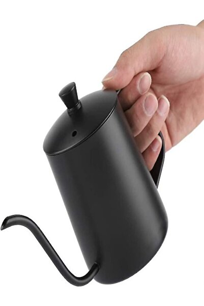 RUSTİKEVDECORART Aloha Mini Drip Kettle Filtre Kahve Demleme Demliği (İBRİK)- Coffee Pot Kettle 600 ml Kapaklı