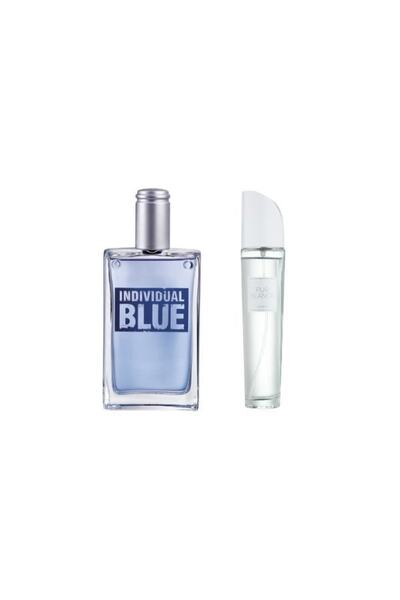 AVON Individual Blue Edt 100 Ml Erkek Parfümü + Pur Blanca Edt 50 Ml Kadın Parfüm Seti
