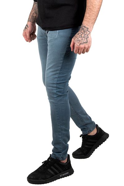 DeepSEA Ανδρικό τζιν παντελόνι Blue Lycra Slim Fit Laser 2301453