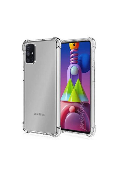 Nezih Case Samsung Galaxy M51 Uyumlu Köşe Korumalı Darbelere Dayanıklı Şeffaf...