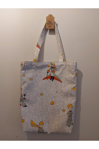 ATÖLYE MİLLA Little Prince Patterned Fabric Shoulder Bag