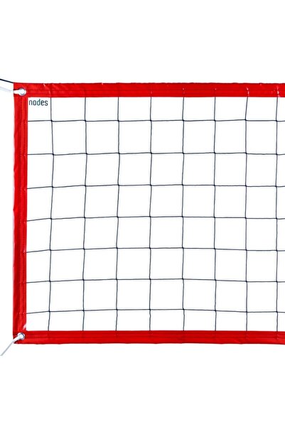 Nodes Voleybol Filesi Ağı - Standart - Kırmızı - 8 Metre - Beach