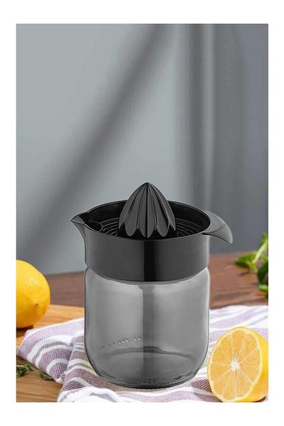 Qlüx Qlux Black Pearl Glass Lemon & Citrus Juicer 425 Cc