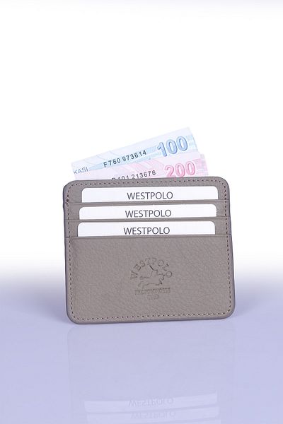 Fiyaka West Polo 49 Γνήσιο Δερμάτινο Unisex Cardholder Sand