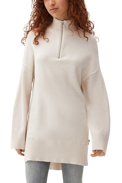 QS by s.Oliver Pullover - Weiß - Regular Fit