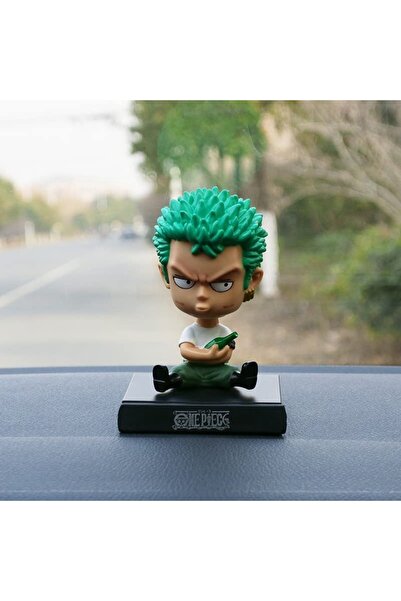 RMC Design Zoro Figure Shaking Head Car Decoration One Piece Sallanan Kafa Fi...