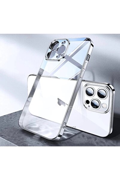 m.tk moveteck Iphone 13 Pro Max Kamera Lens Koruyuculu Kılıf Ultra Slim Ince Arkası Şeffaf Sararmaz Sert Pc